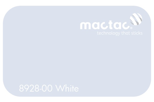 [MAC8928-00M-610] MACTAC MATT WHT 610 X 1