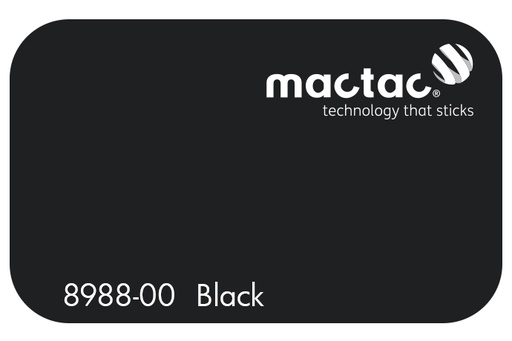 [MAC8988-00M-610] MACTAC MATT BLACK 610 X 1