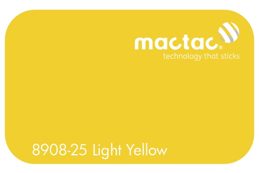 [MAC8908-25M-1230] MACTAC MATT LIGHT YELLOW 1230 X 1