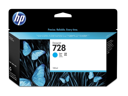 [F9J67A] HP 728 130ML CYAN INK