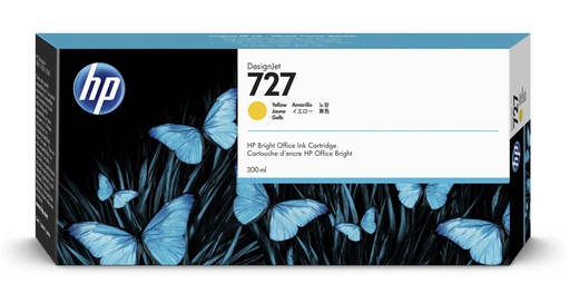 [F9J78A] HP 727 300ML INK YELLOW