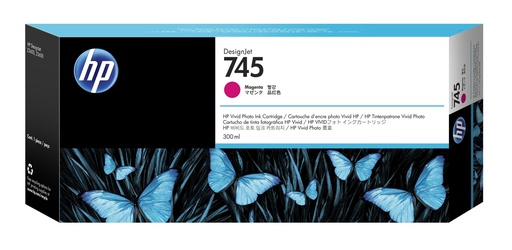 [F9K01A] HP 745 300ML INK MAGENTA