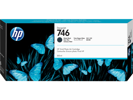 [P2V83A] HP 746 INK 300ML - MATTE BLACK