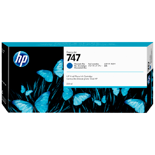 [P2V85A] HP 747 INK 300ML CHROM BLUE (Z9+ ONLY)