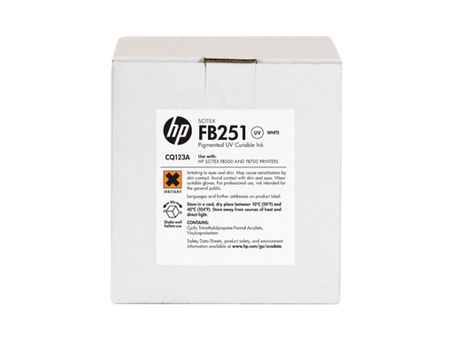 [CQ123A] HP SCITEX FB251 WHITE INK 2L