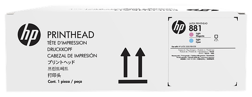 [CR329A] HP 881LATEX PHEAD  LT MAG / LT CYAN